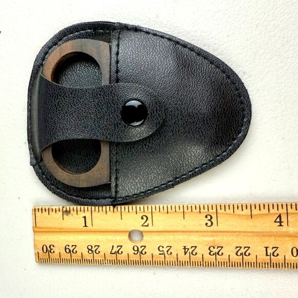 Thompson Premium Scissor Cigar Cutter Stainless Steel Blade Wood Handles w/ Case - Picture 8 of 9